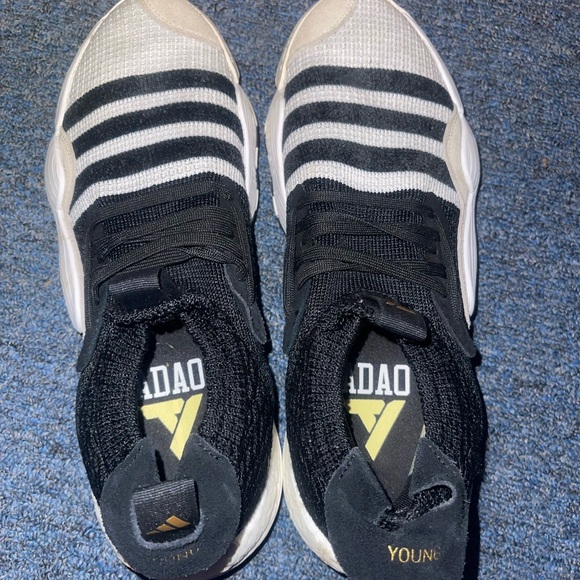 Adidas Black and White Sneakers - Picture 4 of 5